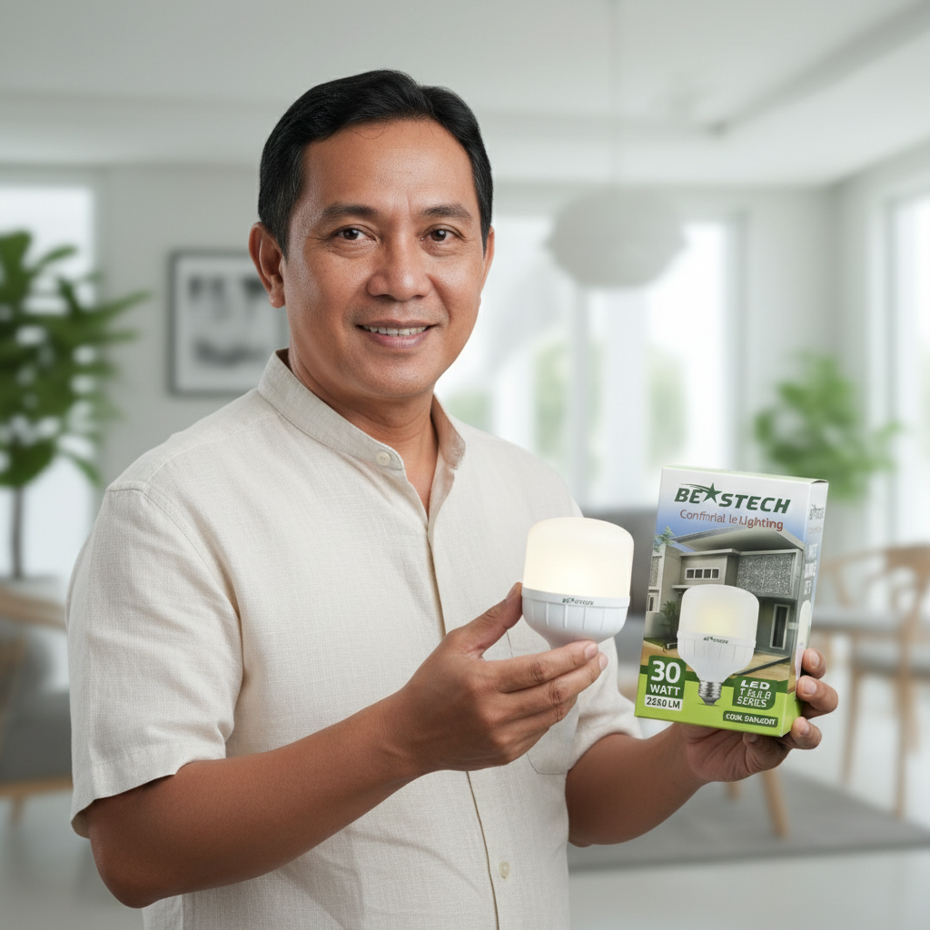 [PAKET BUNDLE DAPAT 5] Lampu LED Rumah BE STECH 30 Watt