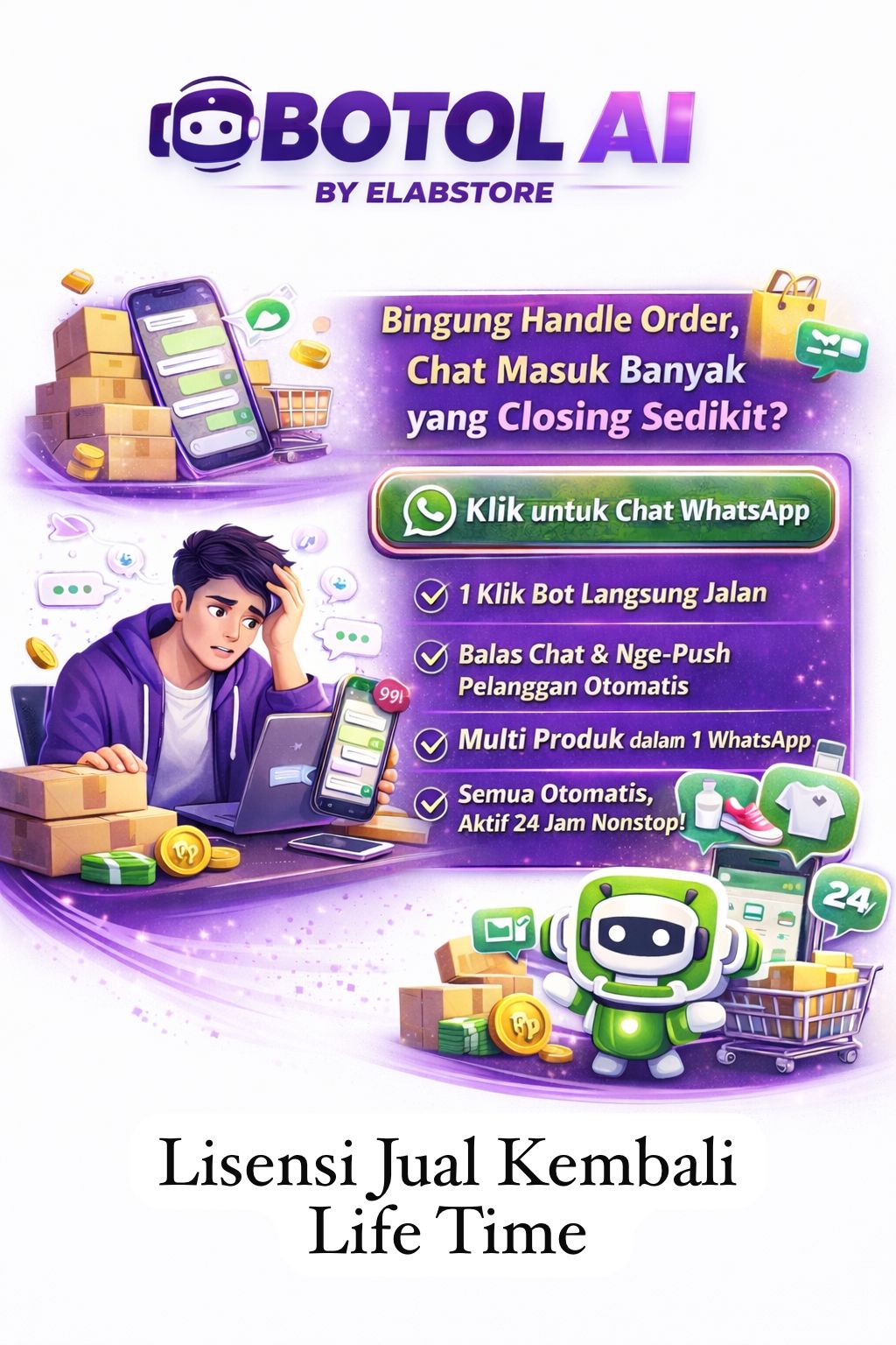BOTOL AI BY ELABSTORE LISENSI JUAL KEMBALI (Life Time)